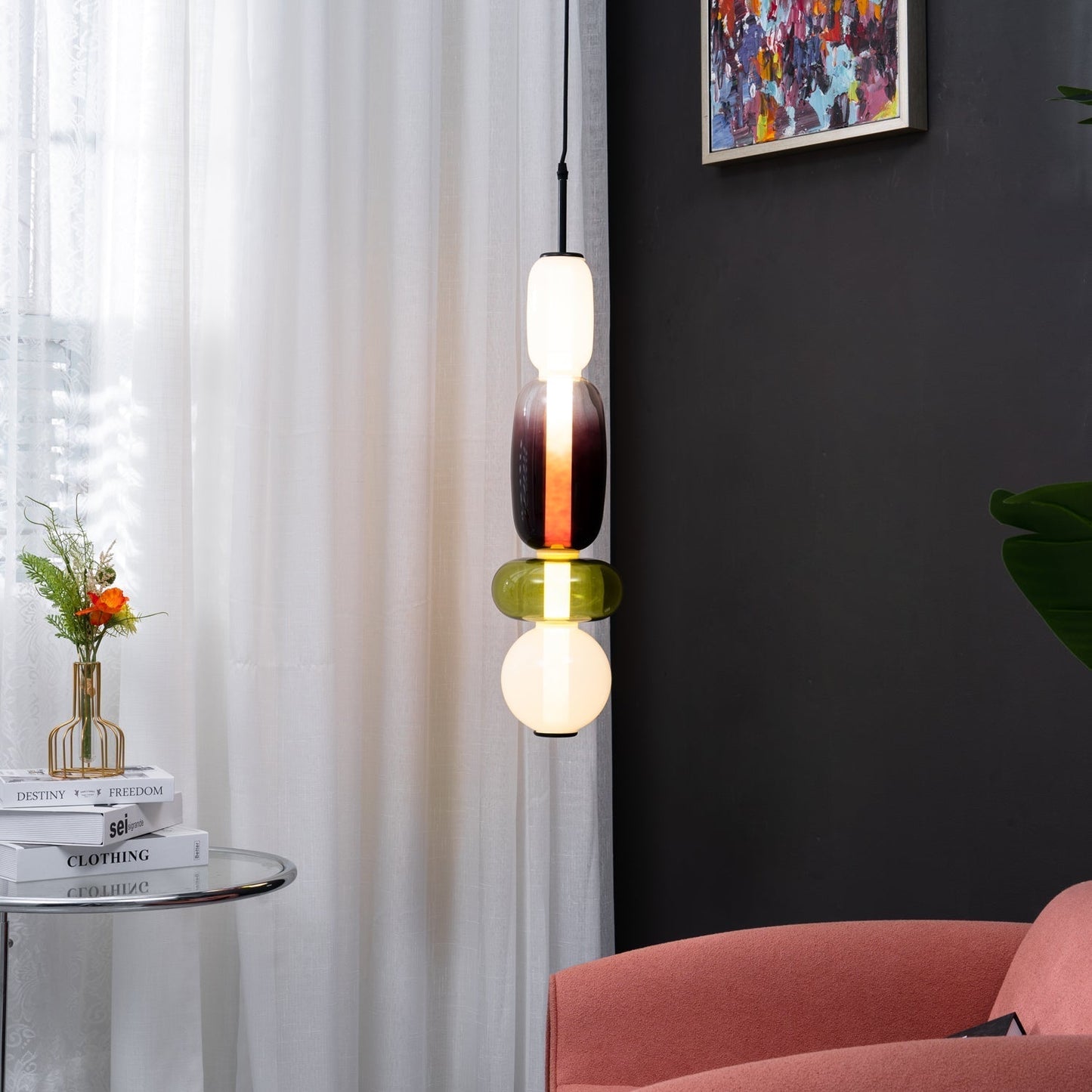 Nyxorise | Håndværker Regndråbe Klynge Glas Pendellampe