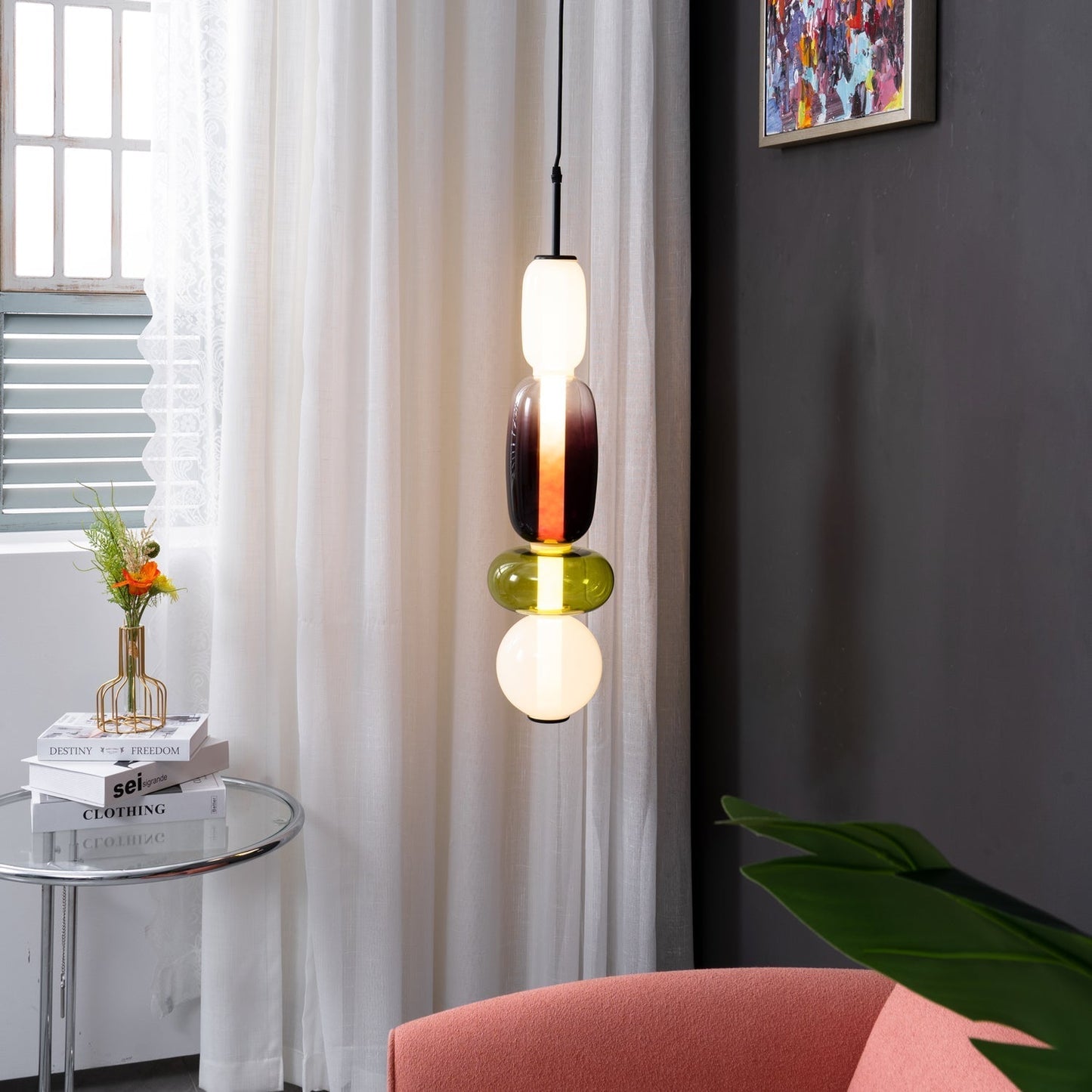 Nyxorise | Håndværker Regndråbe Klynge Glas Pendellampe