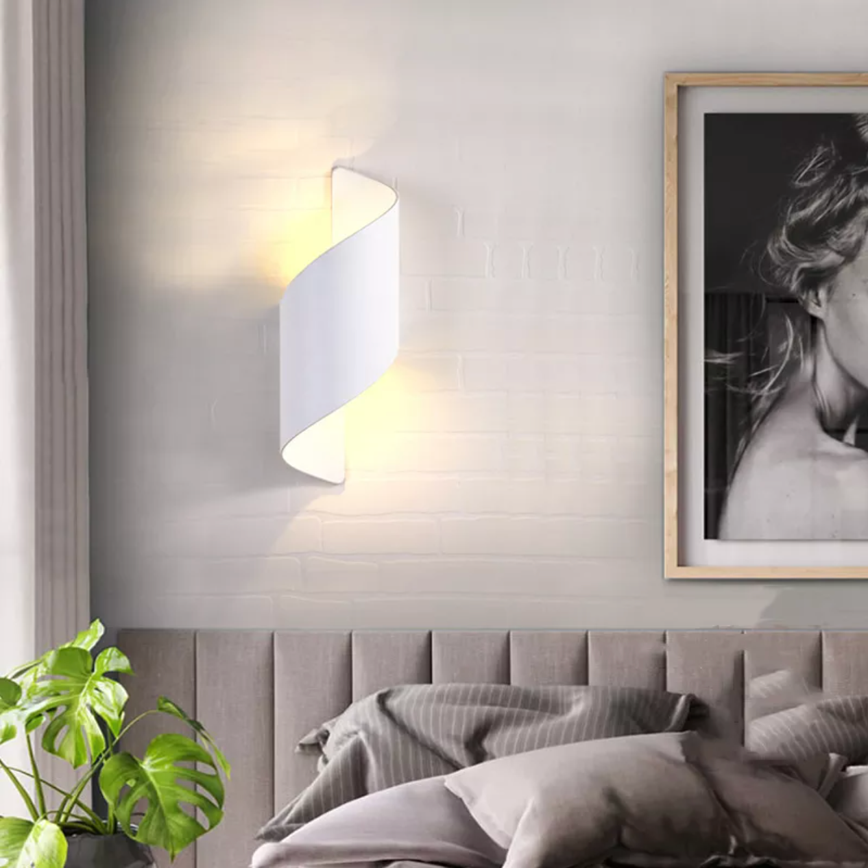 Cerythe | Buet minimalistisk metal design moderne væglampe