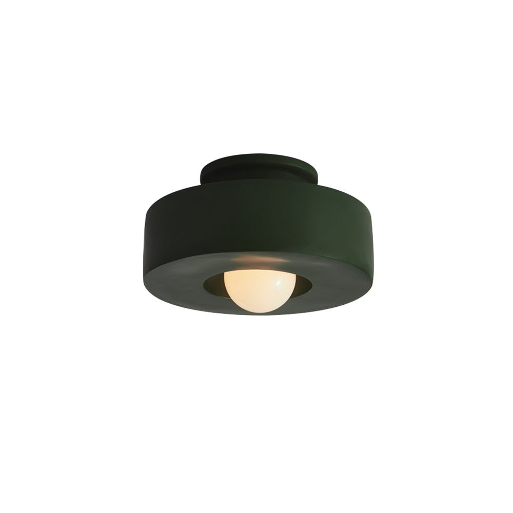 Nordisk geometrisk cylindrisk keramisk stil mat loftlampearmatur