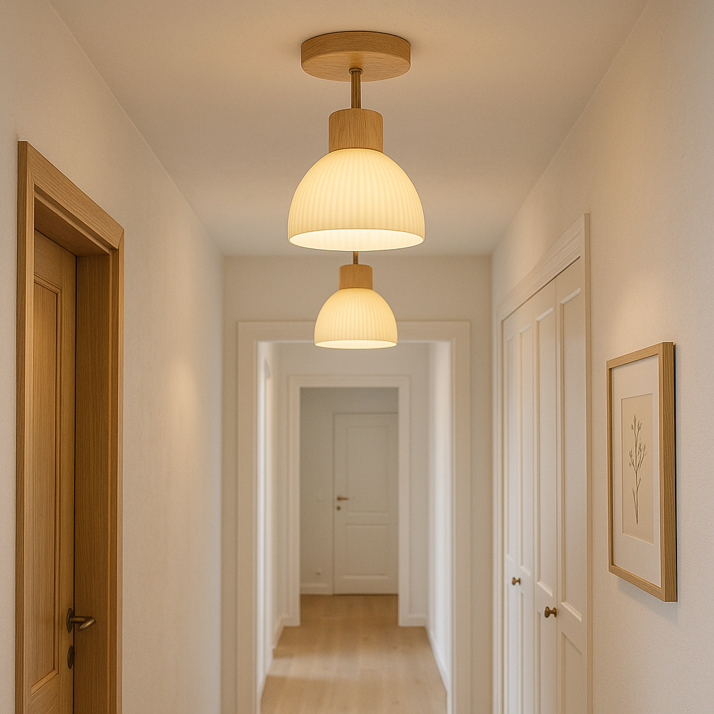 Lignis | Moderne skandinavisk træloftlampe til indbygning