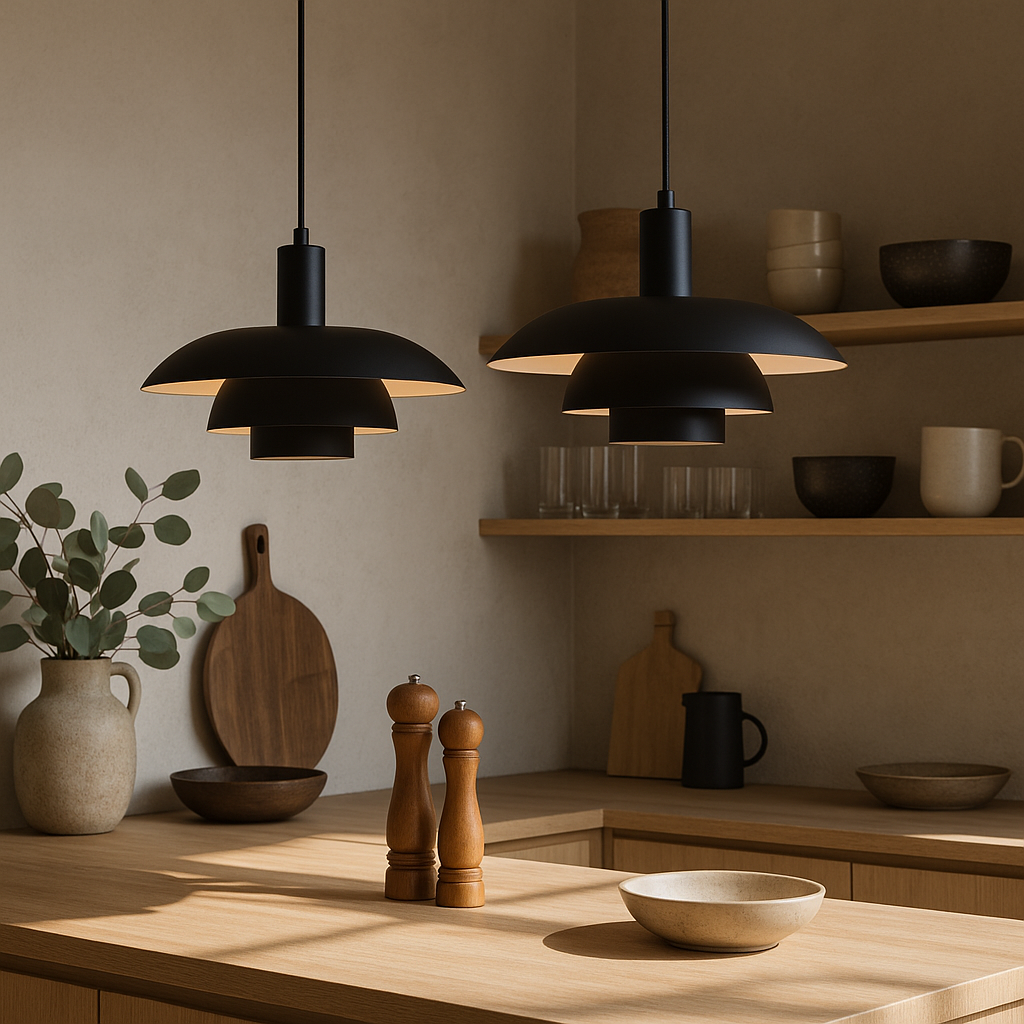 Dania | Minimalistisk dansk stil lagdelt metalpendel