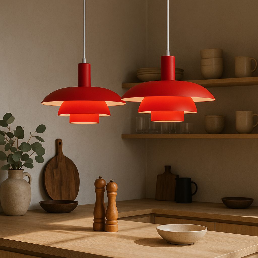 Dania | Minimalistisk dansk stil lagdelt metalpendel