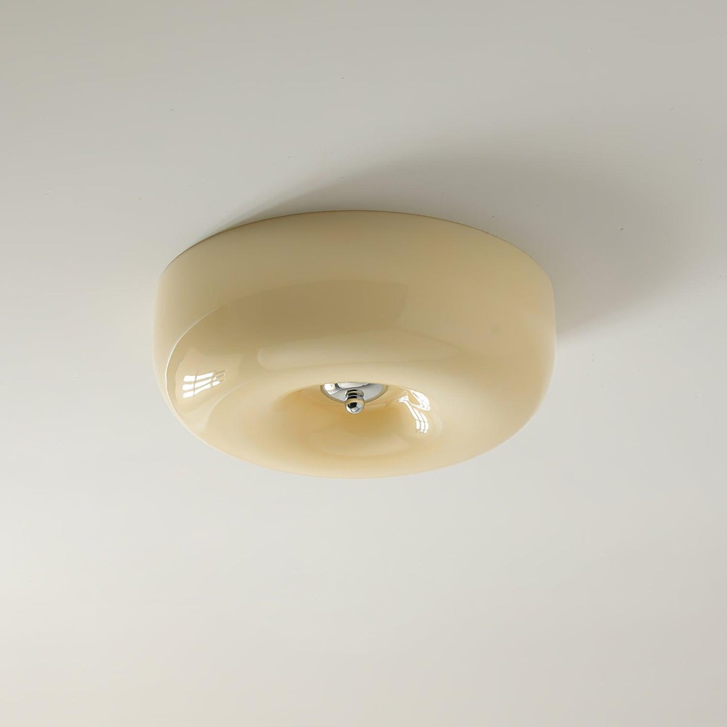Belvonte | Rund frostet glas indbygget loftslampe  