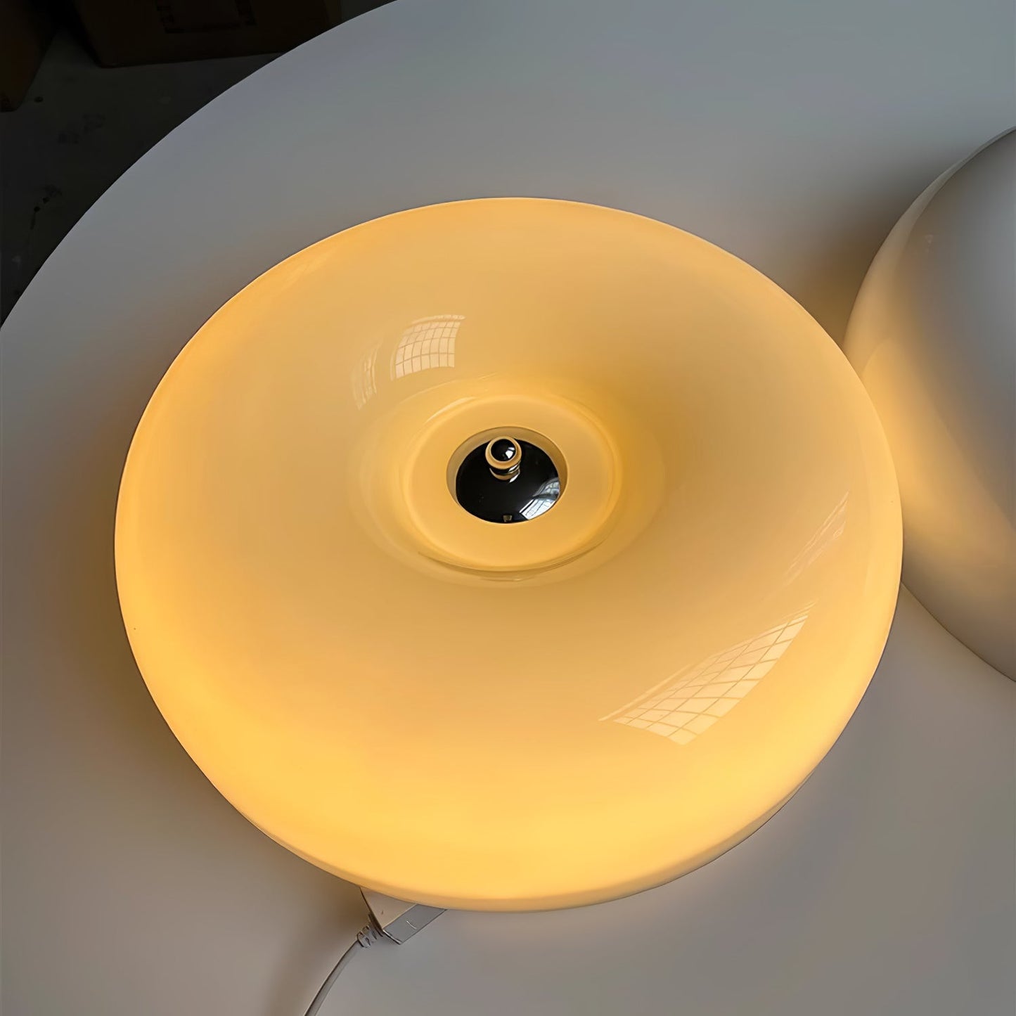 Belvonte | Rund frostet glas indbygget loftslampe  