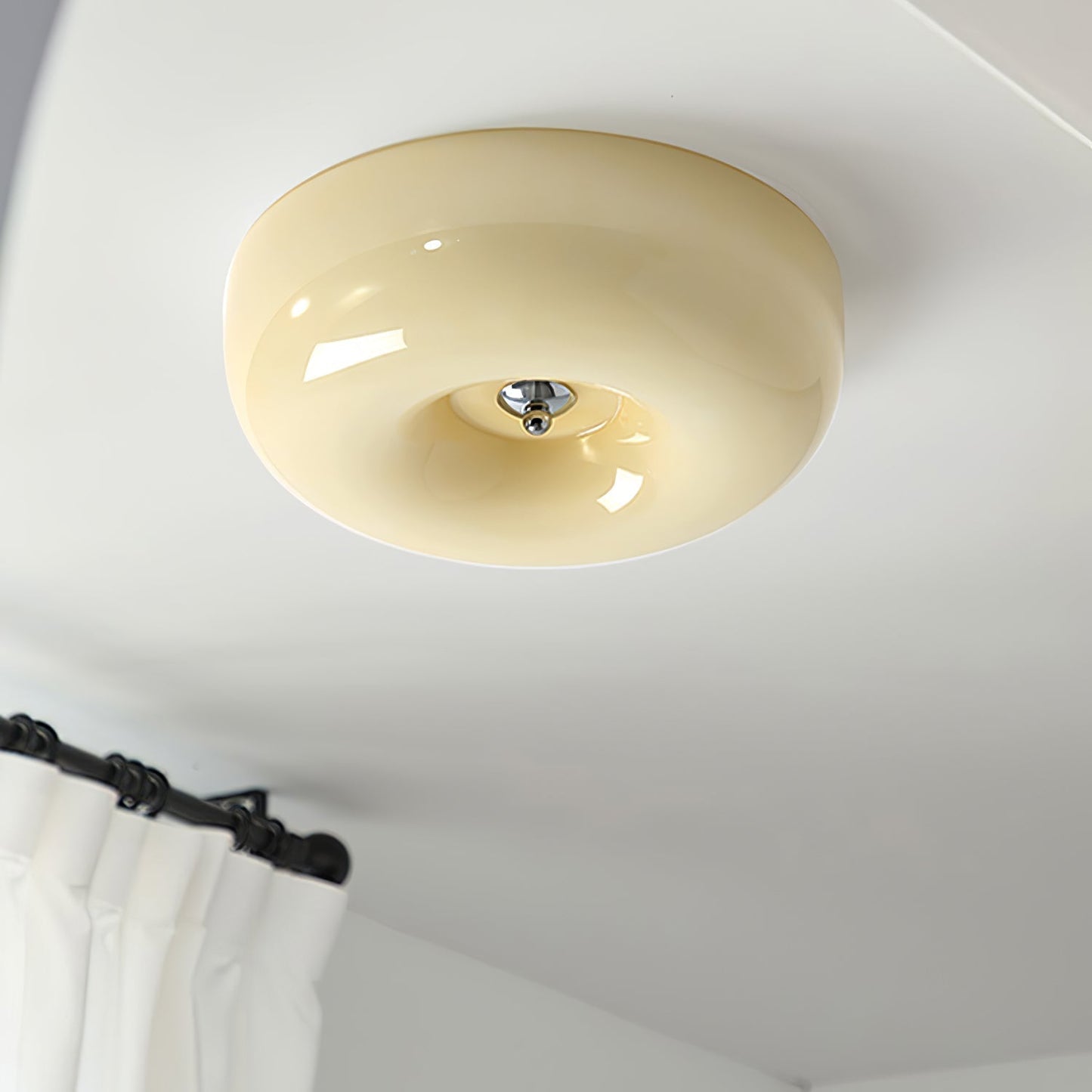 Belvonte | Rund frostet glas indbygget loftslampe  
