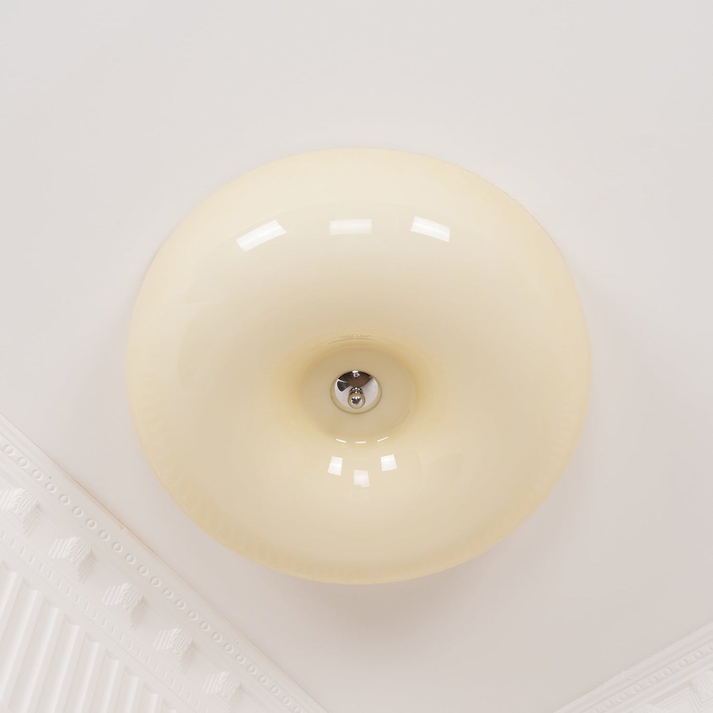 Belvonte | Rund frostet glas indbygget loftslampe  