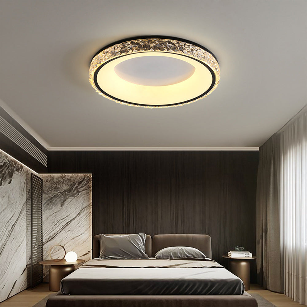 Lustra | Moderne rund akryl flush mount loftslampe