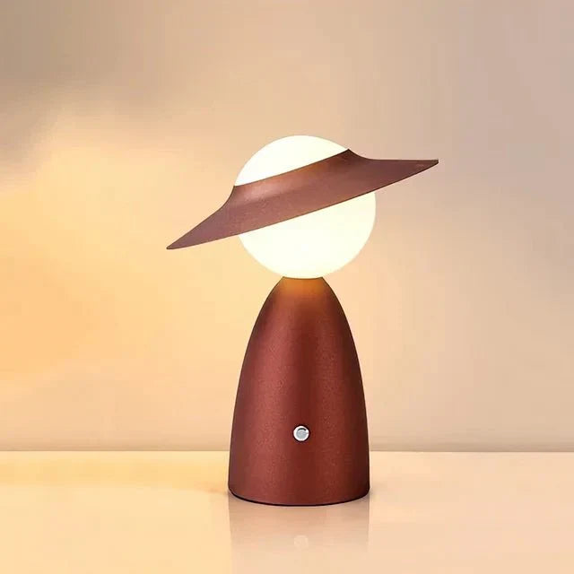 Skulpturel Minimalistisk Touch Kontrol Trådløs Opladning Genopladelig Bordlampe