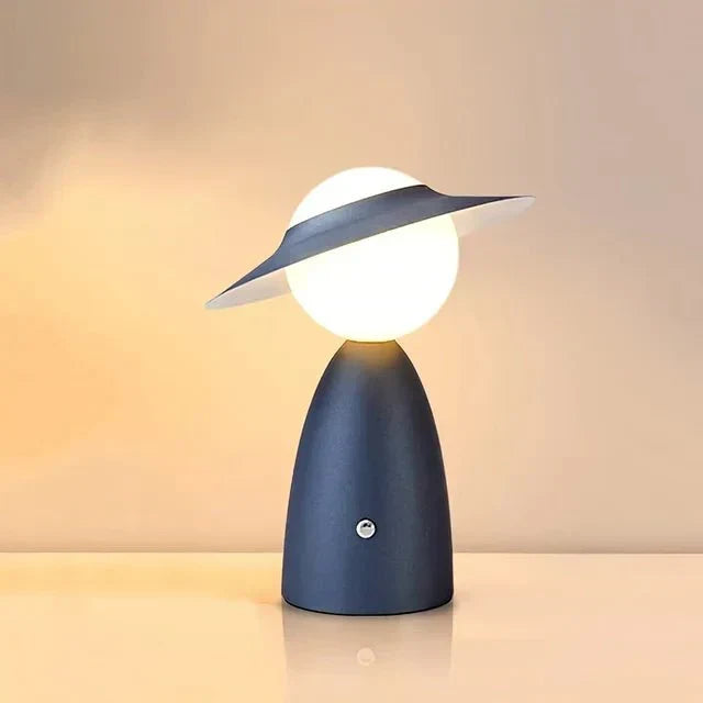 Skulpturel Minimalistisk Touch Kontrol Trådløs Opladning Genopladelig Bordlampe