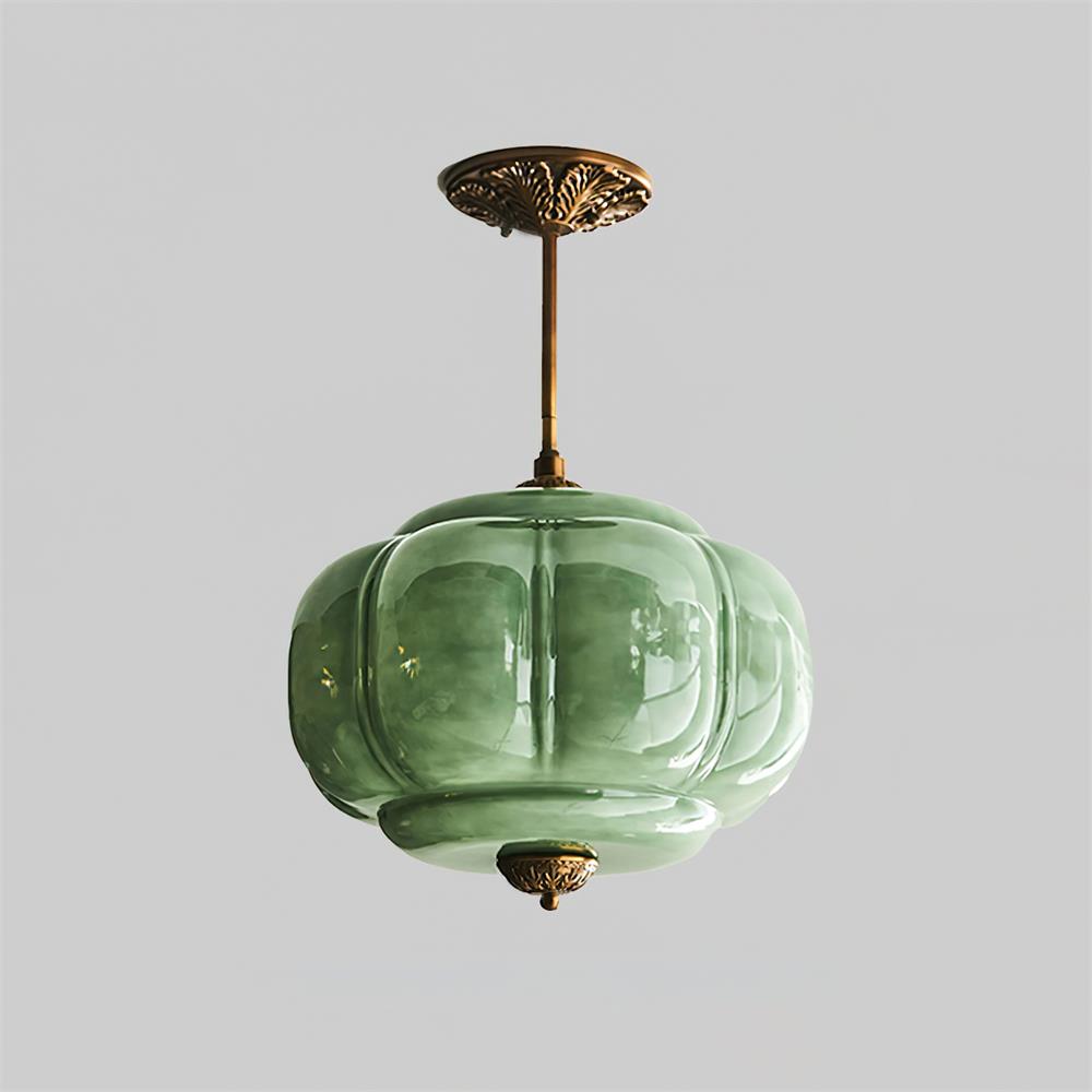 Vallis | Elegant rillede glas semi-indbygget loftslampe