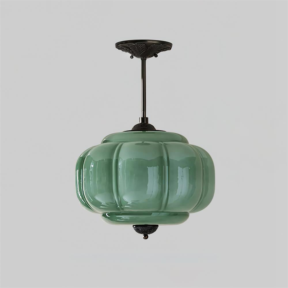 Vallis | Elegant rillede glas semi-indbygget loftslampe