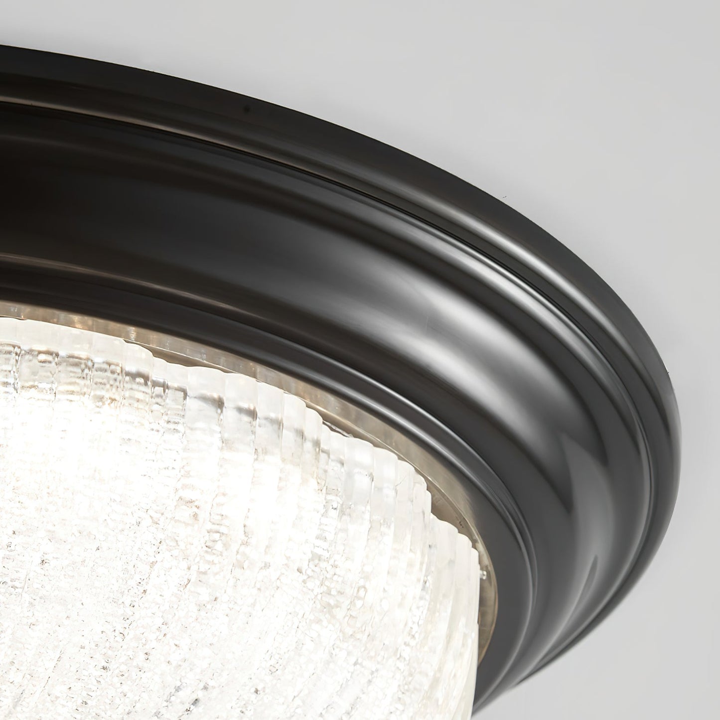 Elvore | Grand Ornate Frosted Glass Vaulted Flush Mount Ceiling Light