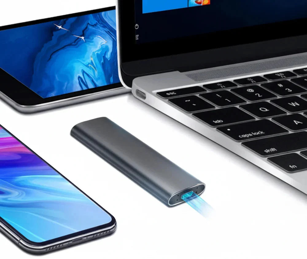 Kompakt stødabsorberende bærbar ekstern SSD ultrahurtig lagerenhed  