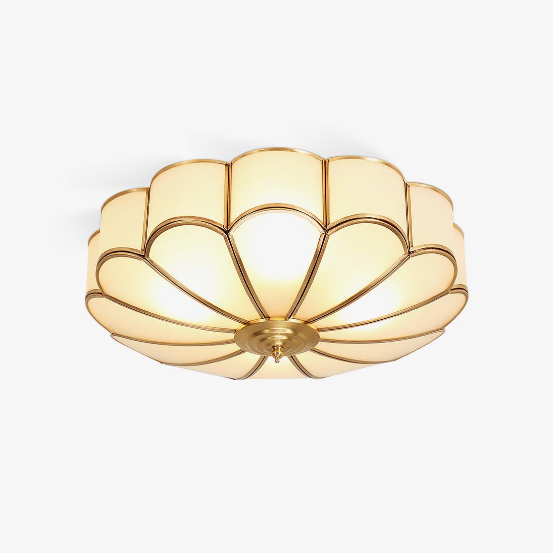 Novalux | Elegant bladdesign frostet glas loftslampe