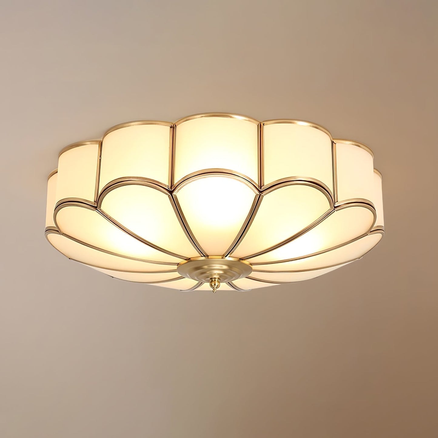 Novalux | Elegant bladdesign frostet glas loftslampe