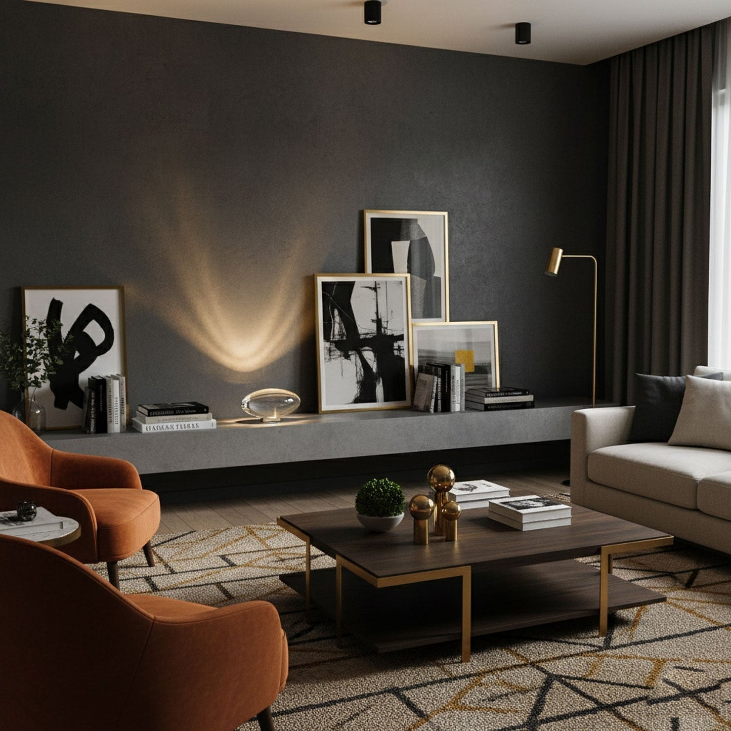 Vaelenoe | Skulpturel Oval Krystal Sten Bordlampe