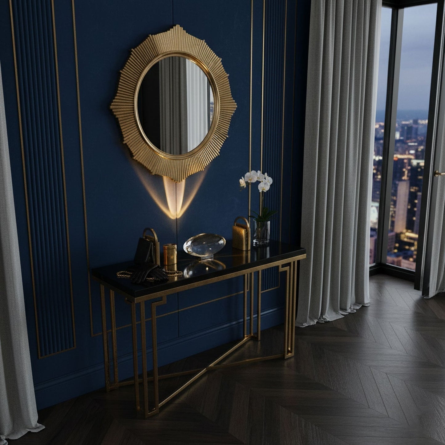 Vaelenoe | Skulpturel Oval Krystal Sten Bordlampe