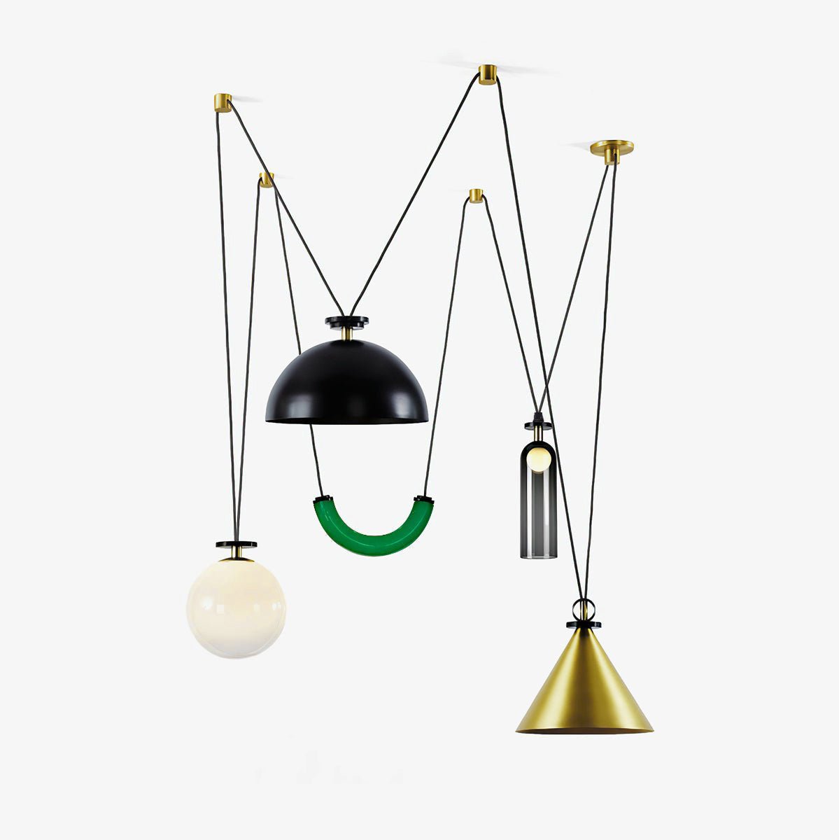 Vondisur | Minimalistisk geometrisk modulær pendellampe