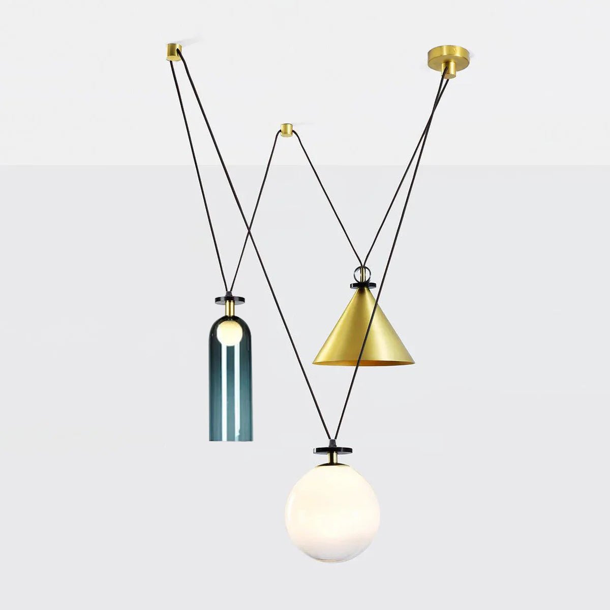Vondisur | Minimalistisk geometrisk modulær pendellampe
