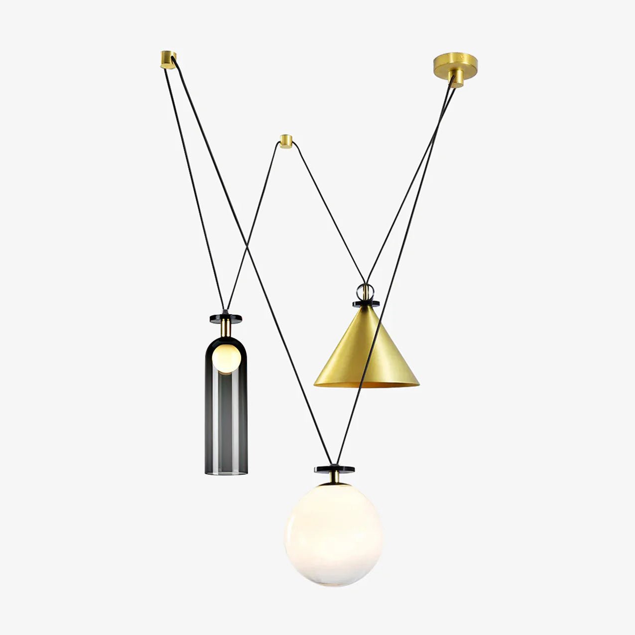 Vondisur | Minimalistisk geometrisk modulær pendellampe