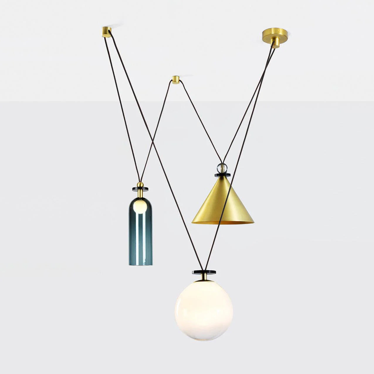 Vondisur | Minimalistisk geometrisk modulær pendellampe