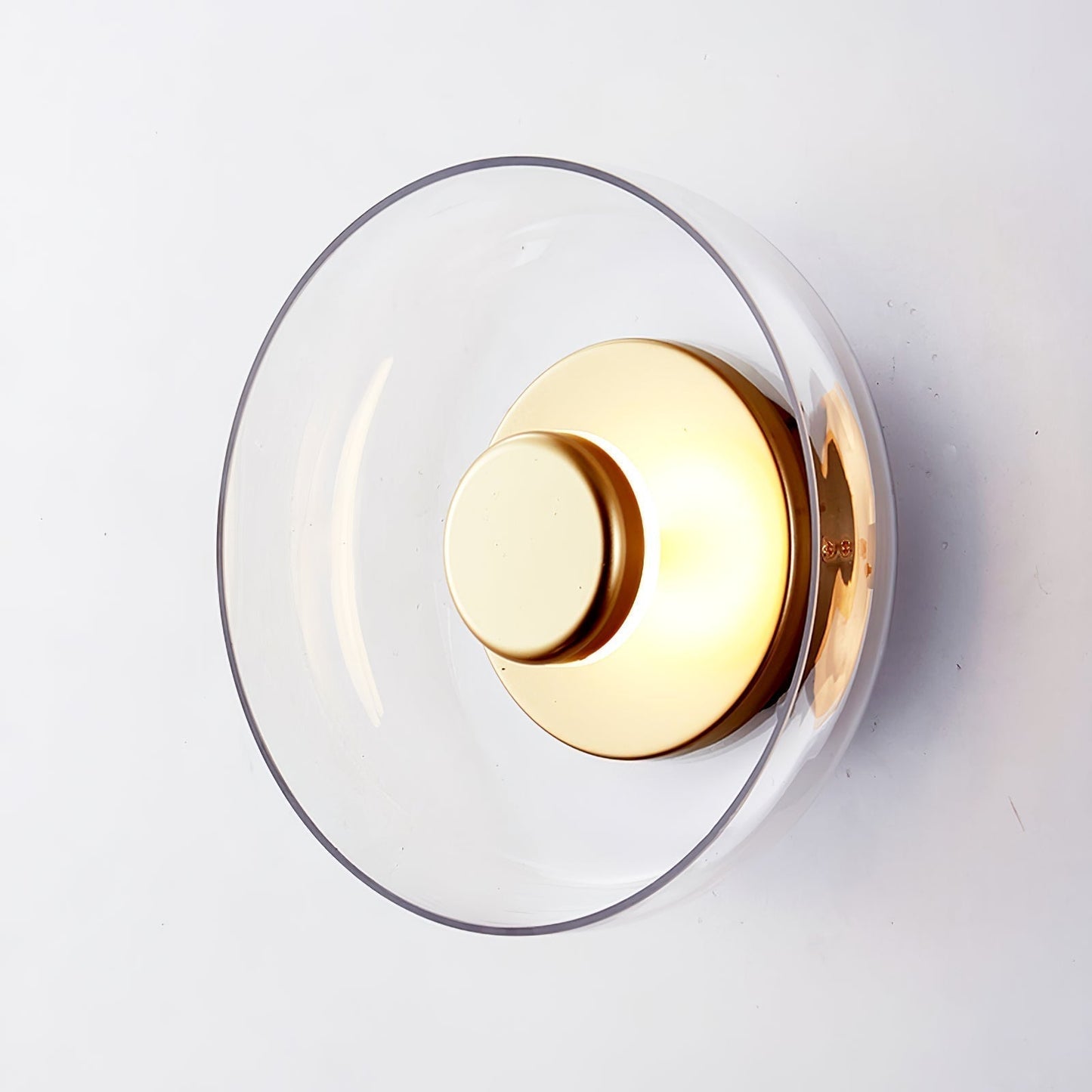 Luvia | Nordisk ribbet glas art deco væglampe
