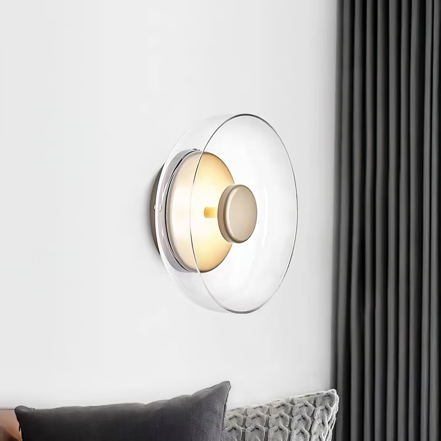 Luvia | Nordisk ribbet glas art deco væglampe