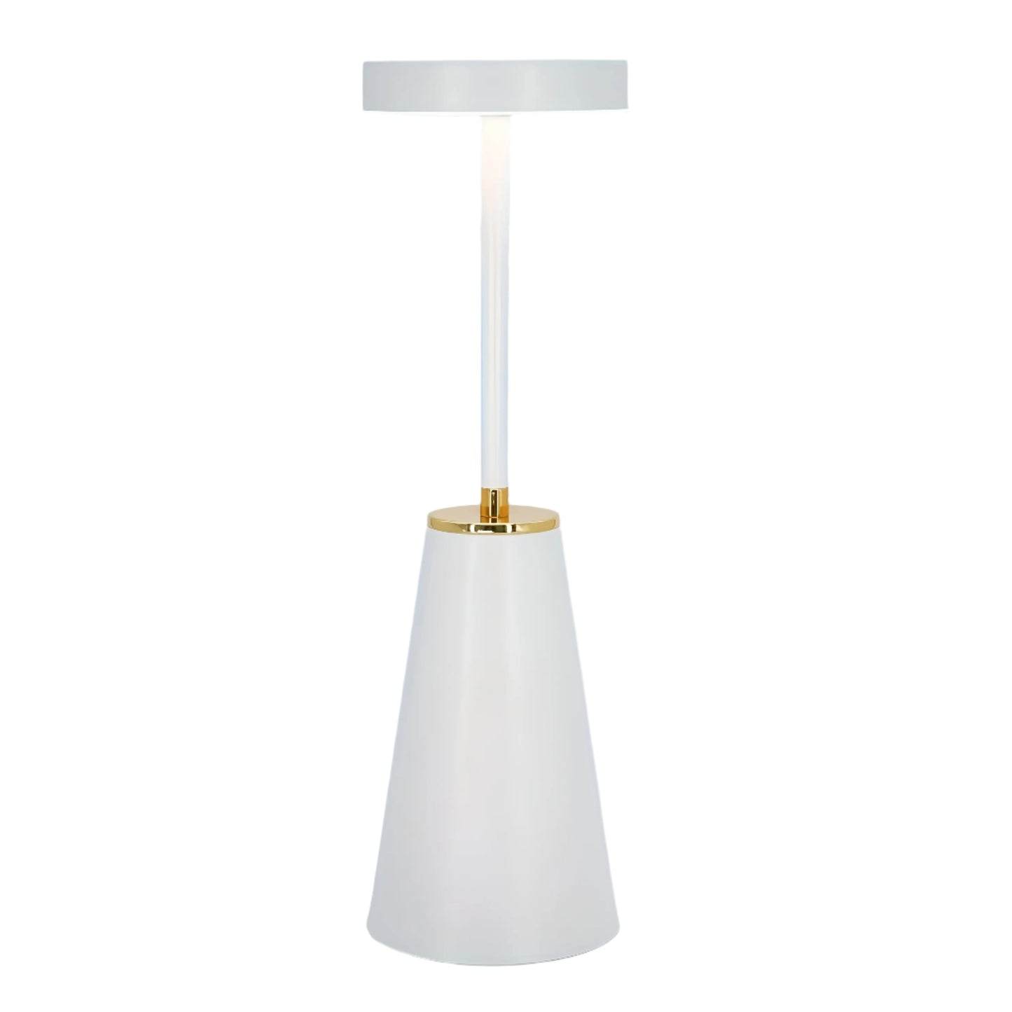 Slank metal trådløs touch dæmpbar genopladelig bordlampe
