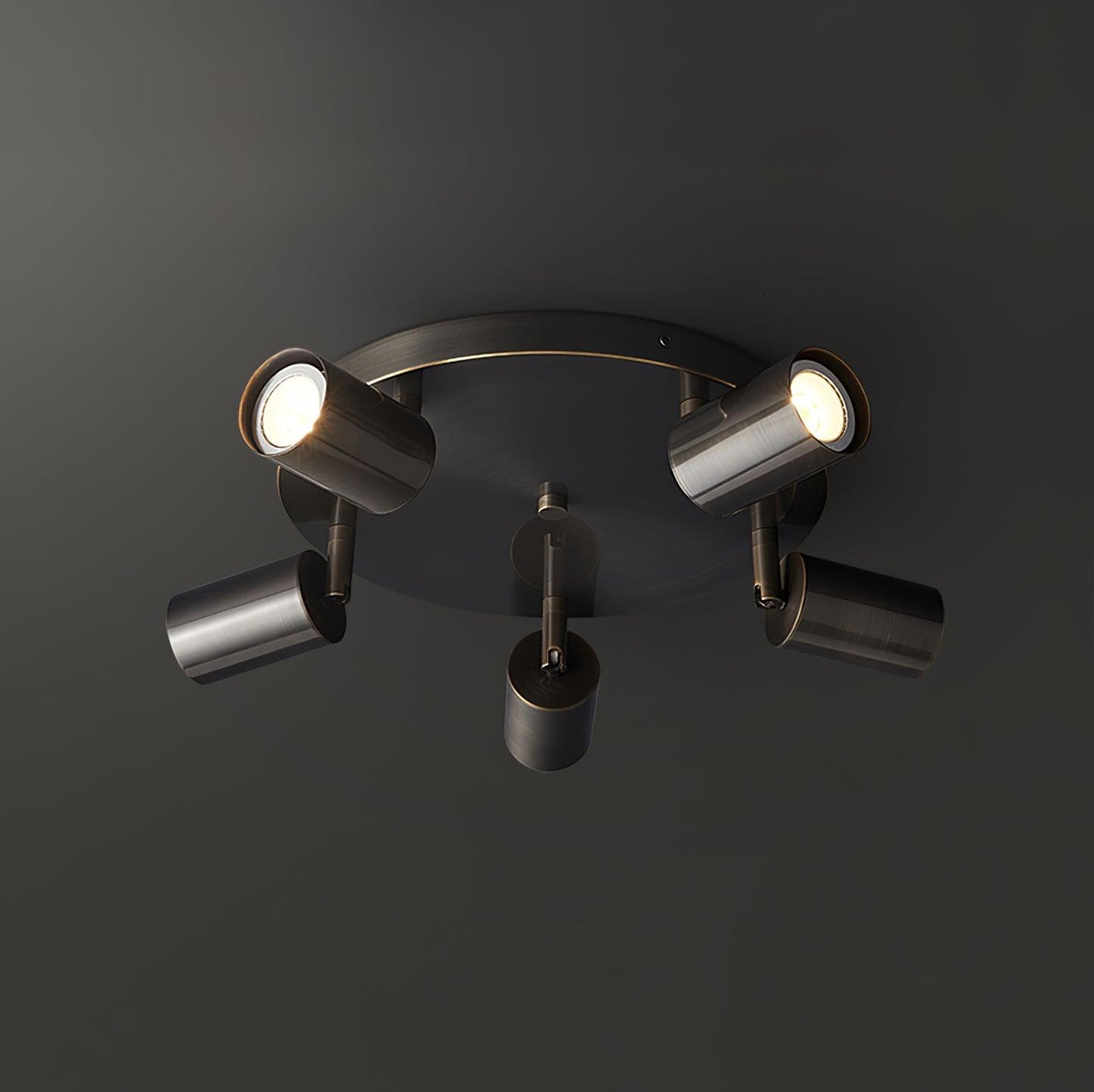 Kelspron | Tøndeformet silhuet rustik geometri multi-spotloftslampe  