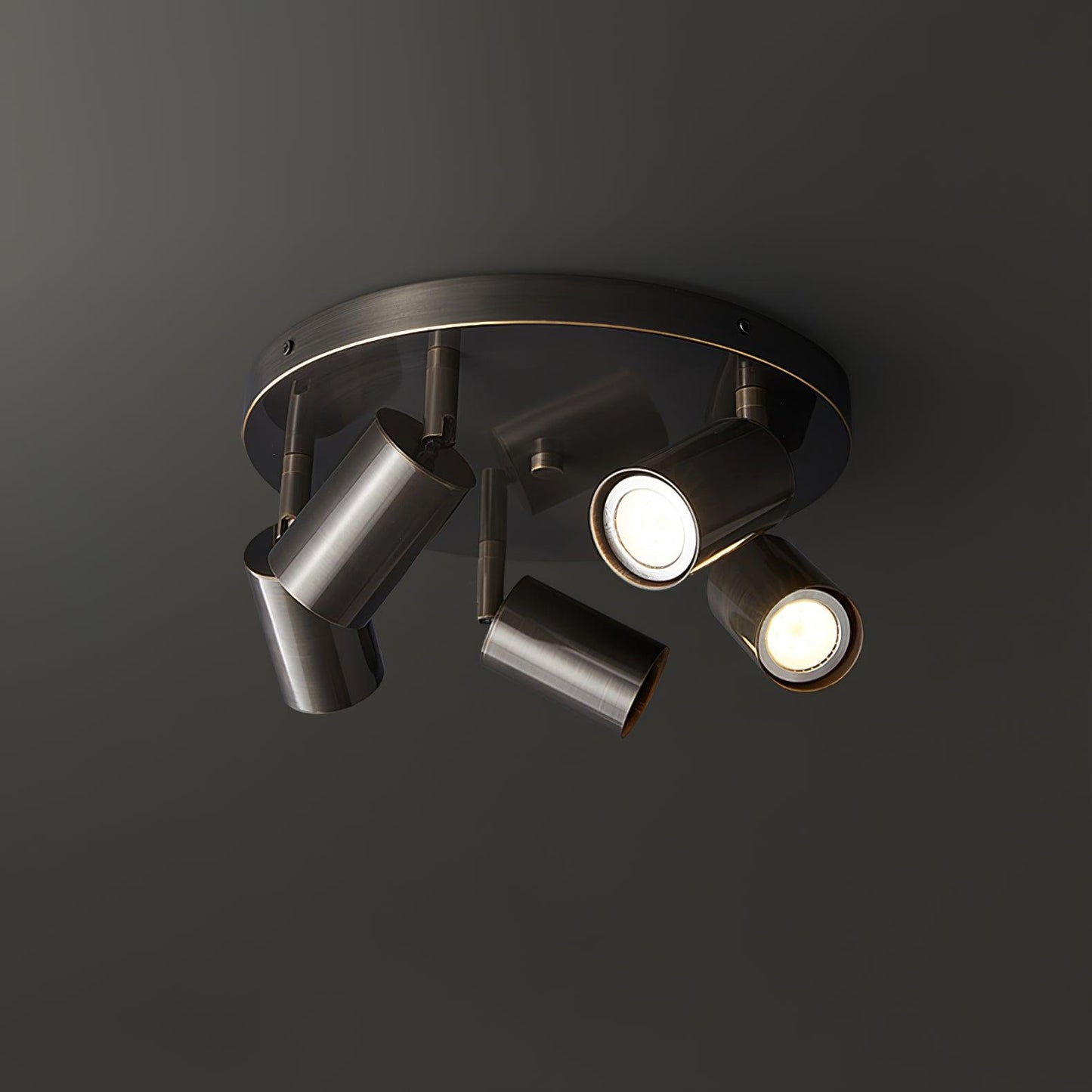 Kelspron | Tøndeformet silhuet rustik geometri multi-spotloftslampe  
