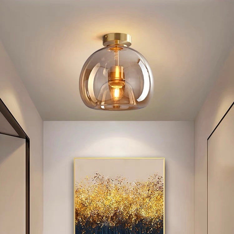 Fumea | Moderne tonet glas kugleloftslampe