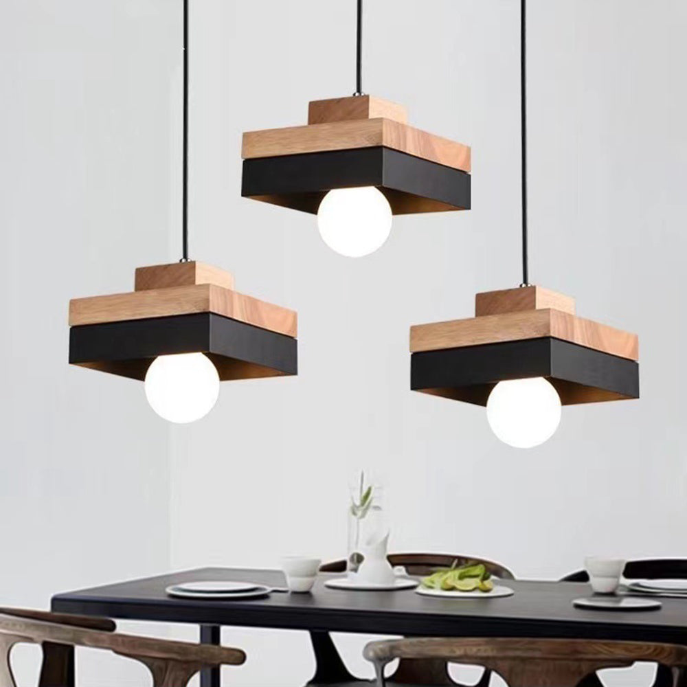 Valdorina | Nordisk minimalistisk geometrisk træpendellampe