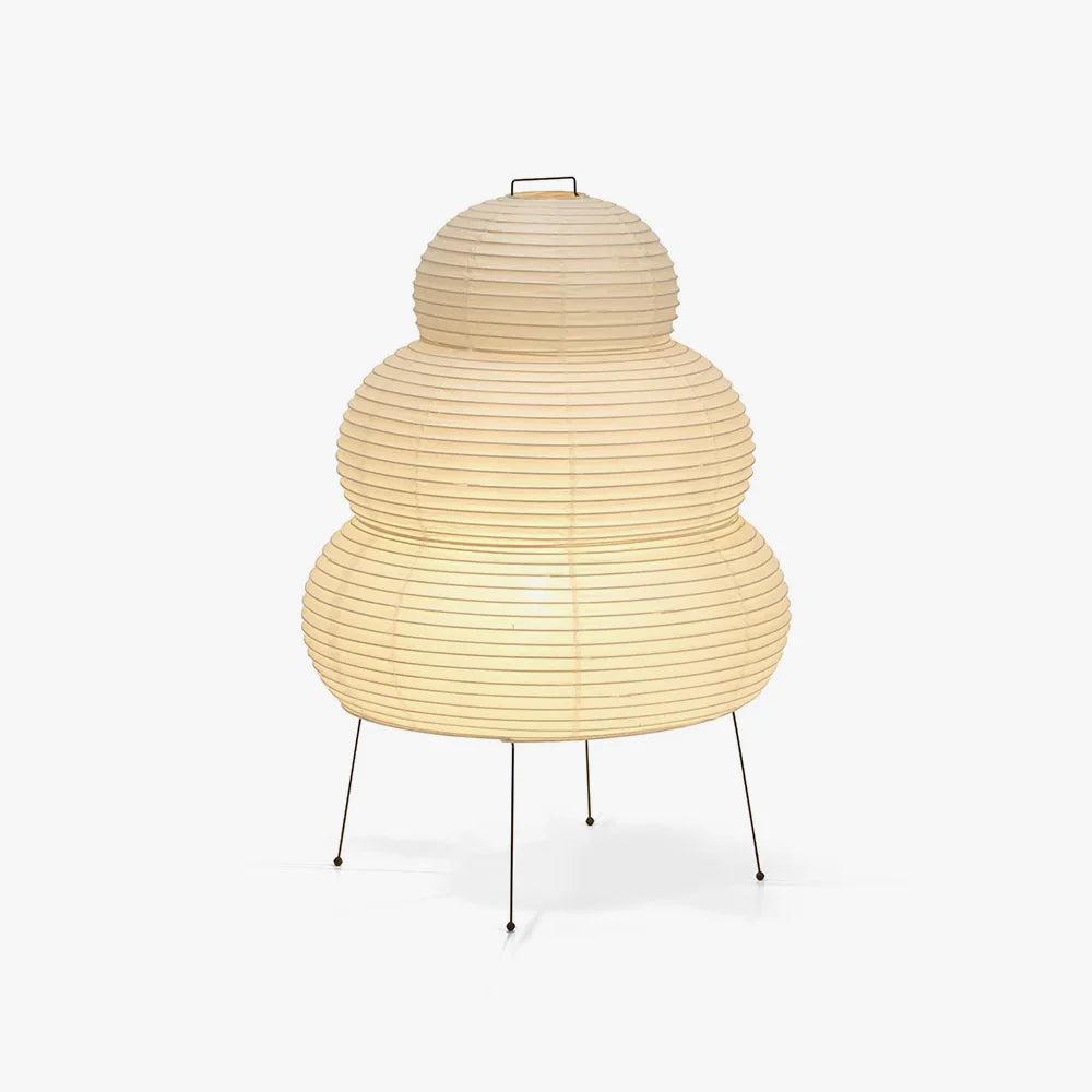 Kryntaleo | Japansk Ribbede Bambus Silhuet Oriental Accent Bordlampe
