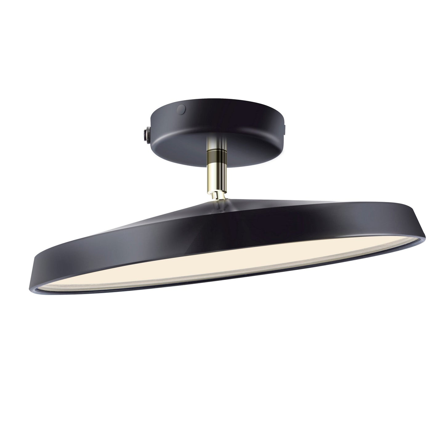 Novus | Moderne rund flush mount loftslampe med fladt panel