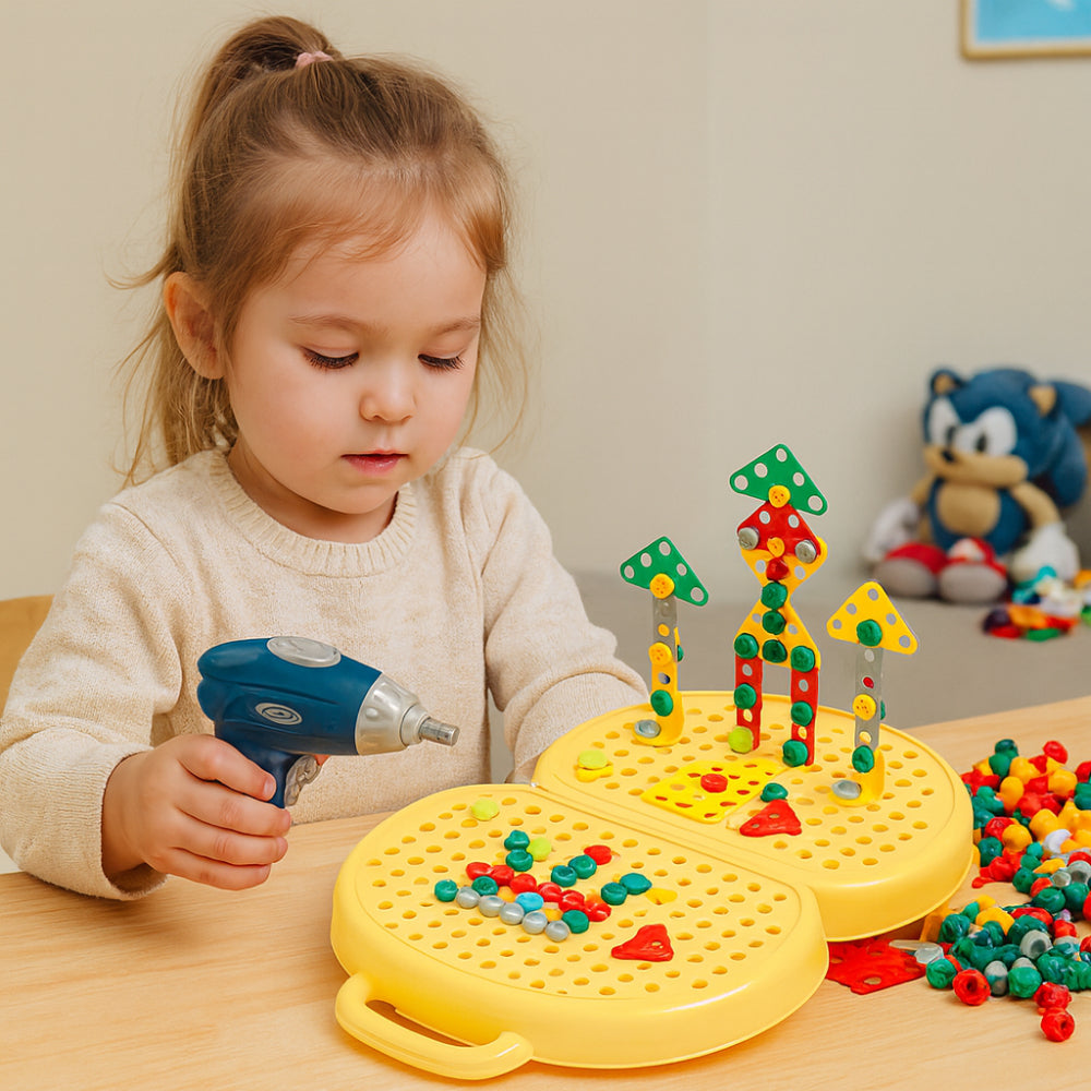 Interaktivt pædagogisk Montessori byggeklodssæt STEM aktivitetslegetøjssæt