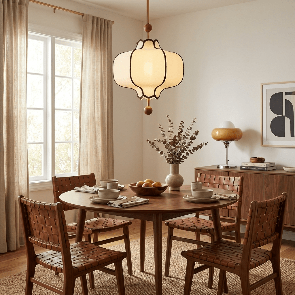 Kendrovy | Ribbede stof lanterne silhuet lofts pendellampe