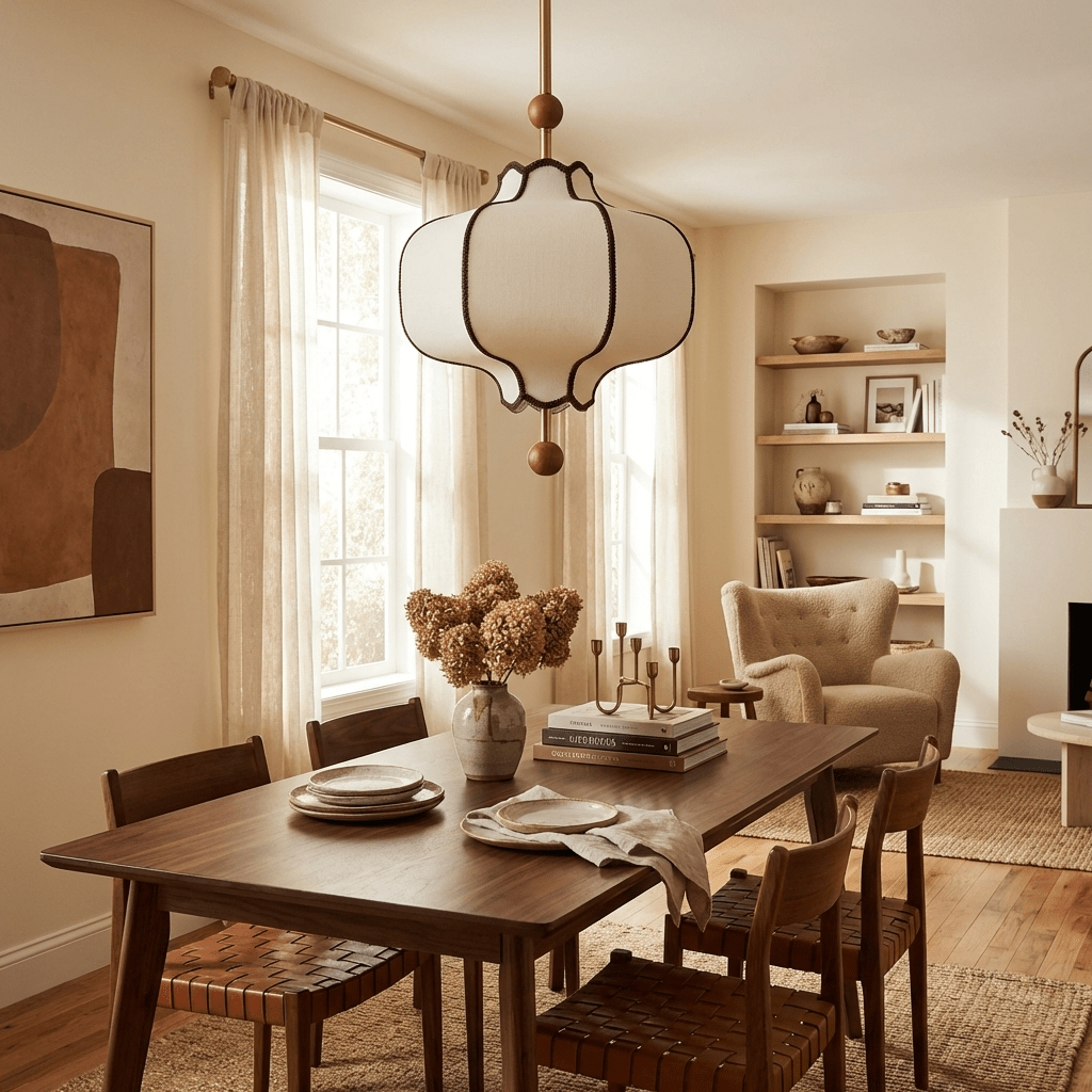 Kendrovy | Ribbede stof lanterne silhuet lofts pendellampe