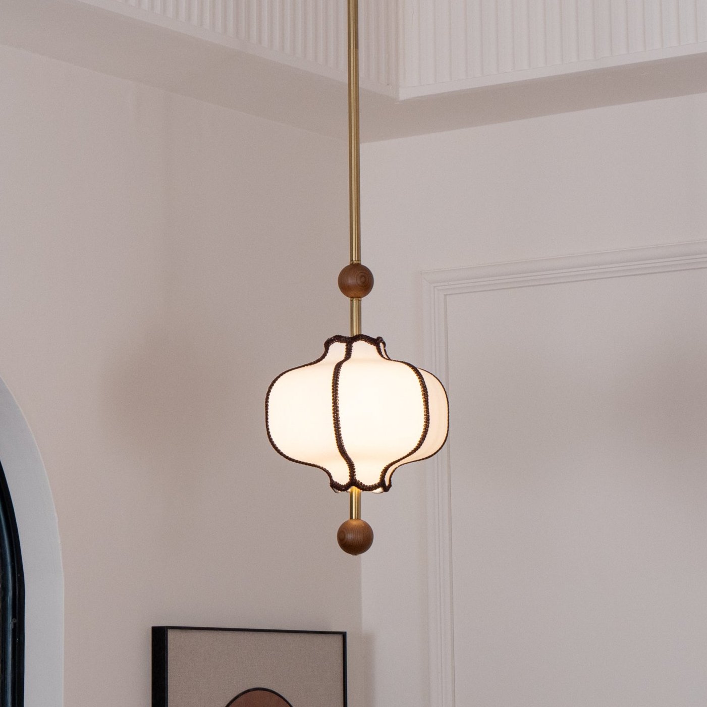 Kendrovy | Ribbede stof lanterne silhuet lofts pendellampe