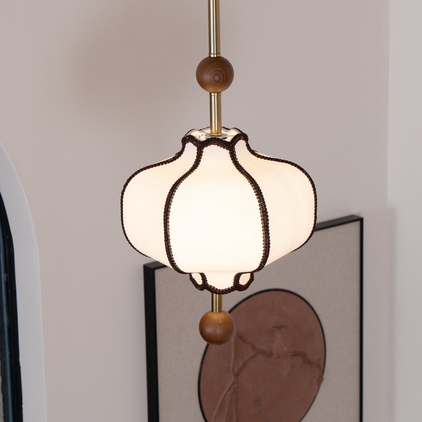 Kendrovy | Ribbede stof lanterne silhuet lofts pendellampe
