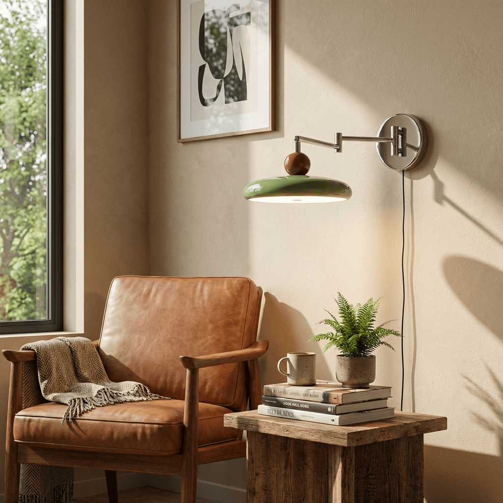 Zondrak | Geometrisk rund fad monteret accent væglampe