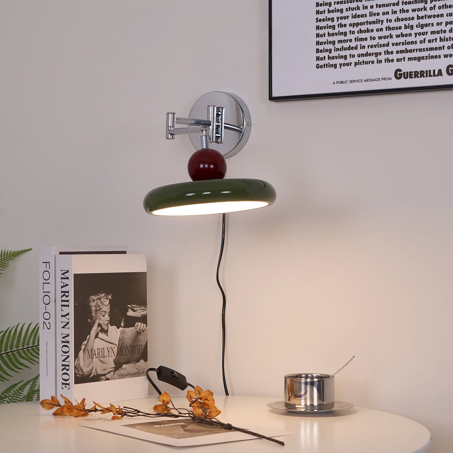 Zondrak | Geometrisk rund fad monteret accent væglampe