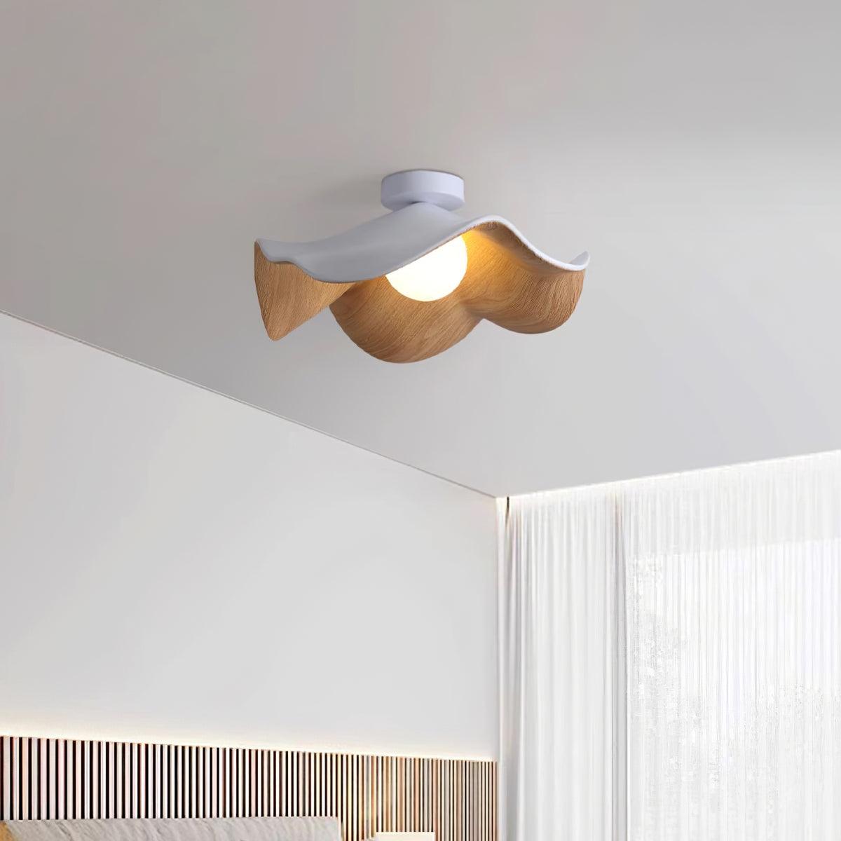 Calisthra | Biophil lagdelt bølge indbygget loftslampe  