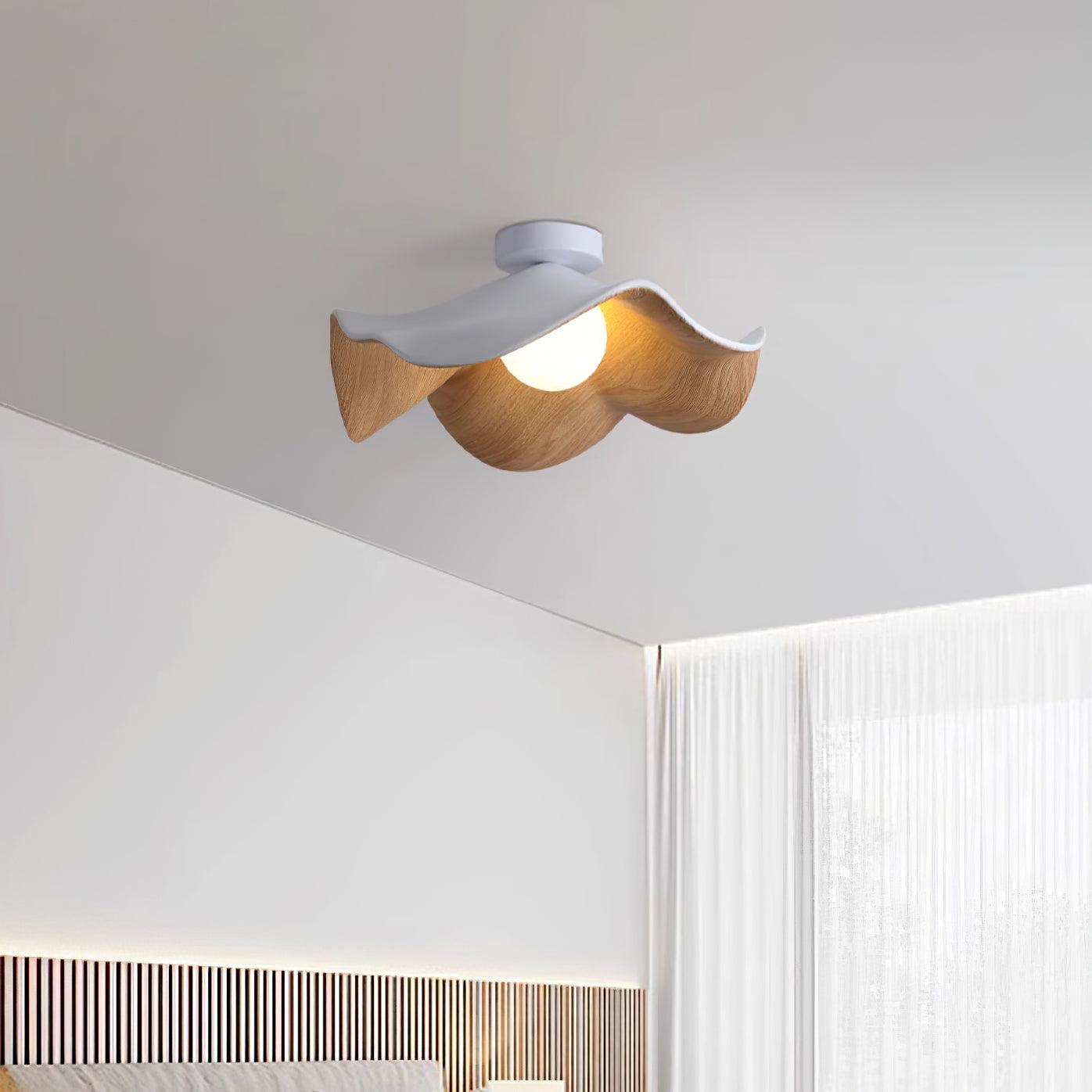 Calisthra | Biophil lagdelt bølge indbygget loftslampe  