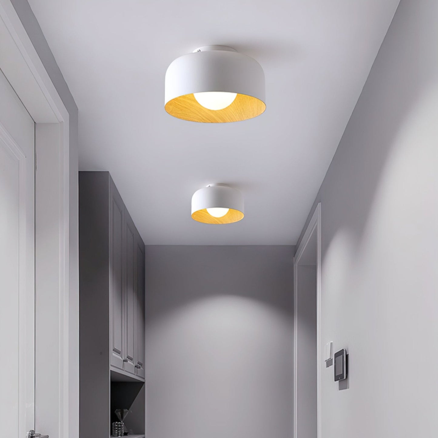 Vervante | Arkitektonisk buet træstruktur tekstureret loftslampe