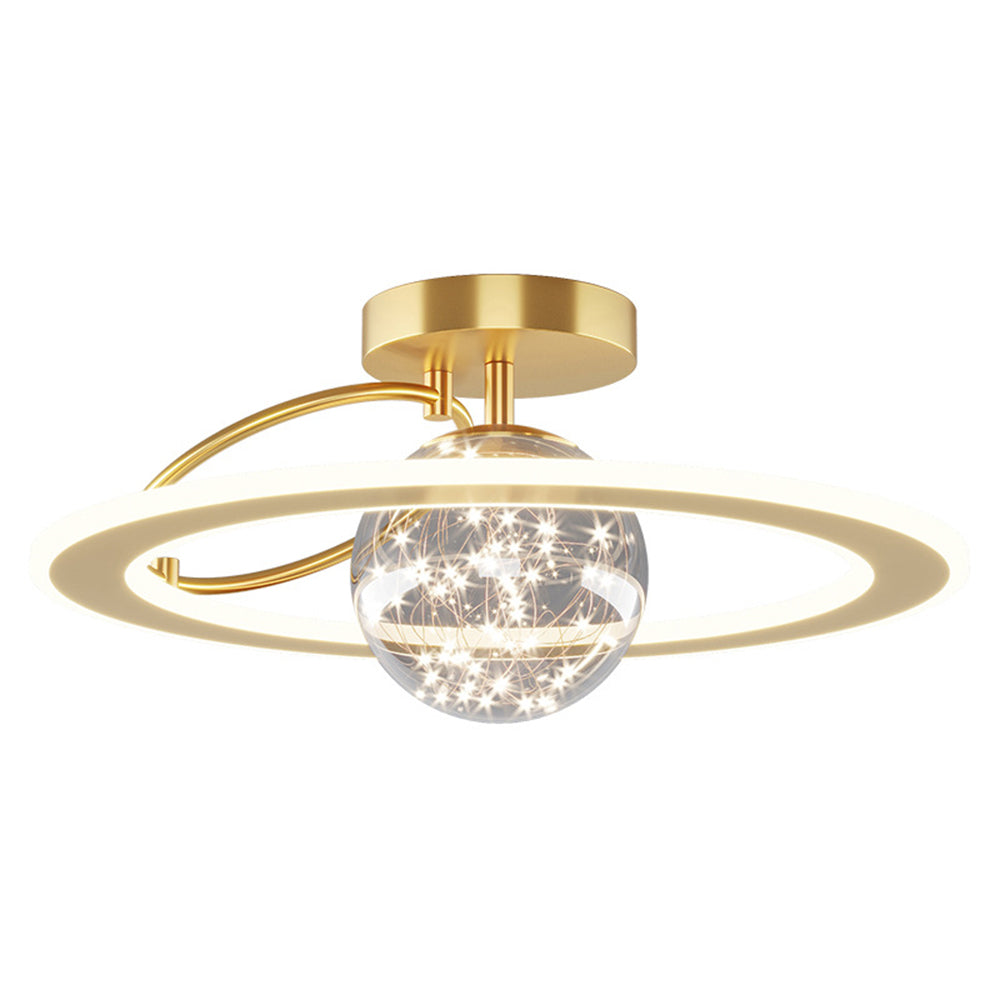 Celesta | Moderne gylden stjernekugle loftslampe