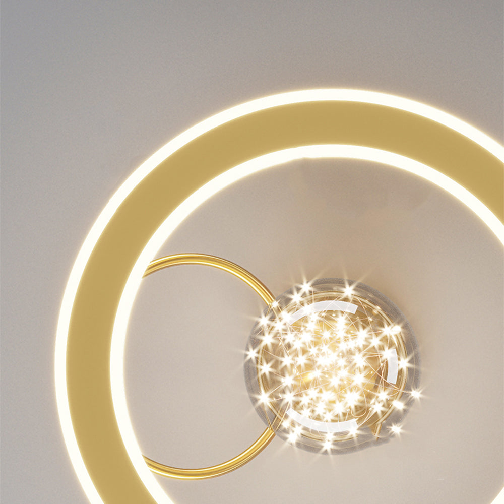 Celesta | Moderne gylden stjernekugle loftslampe