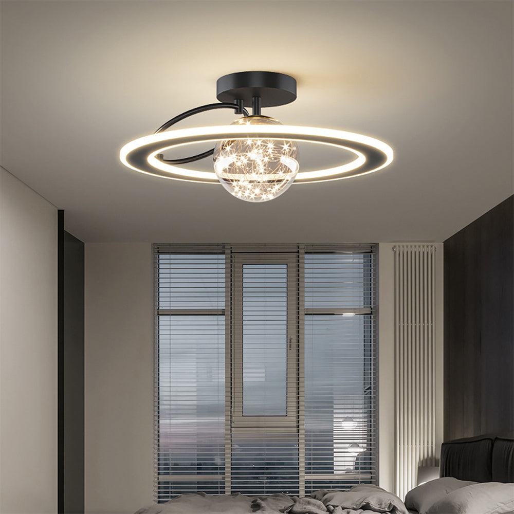 Celesta | Moderne gylden stjernekugle loftslampe
