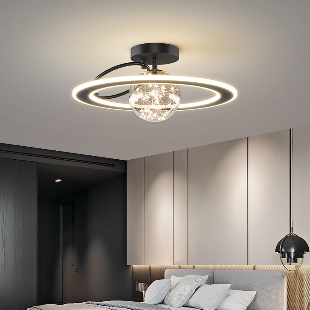 Celesta | Moderne gylden stjernekugle loftslampe