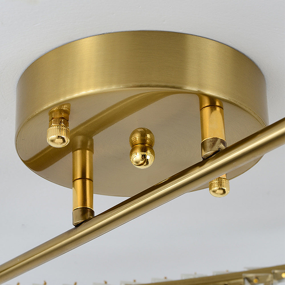 Crysella | Moderne strålende krystal halo ring loftslampe